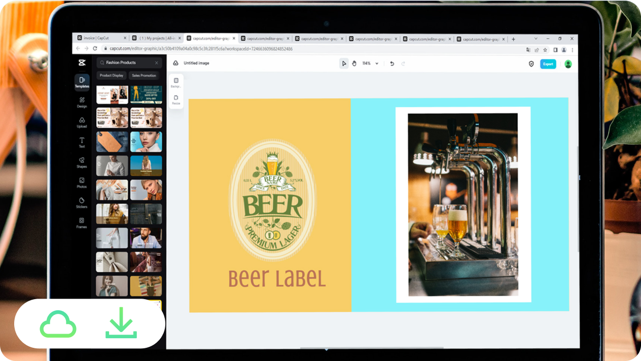 Create cut-and-stack beer labels